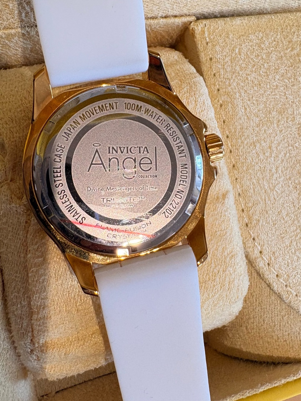 Invicta Angel Lady White and Gold-tone Women's Watch - Picture 8 of 10